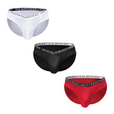 Men’s Ice Silk Mesh Boxer Briefs – Sexy U-Pouch, V-Waist, Quick-Dry & Breathable Underwear