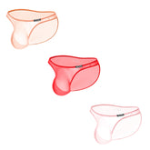 Breathable Low-Rise Men's Bikini Underwear – Sheer Stretchy Triangle Briefs for Sports & Comfort – Slim-Fit See-Through Panties with Lifting Support
