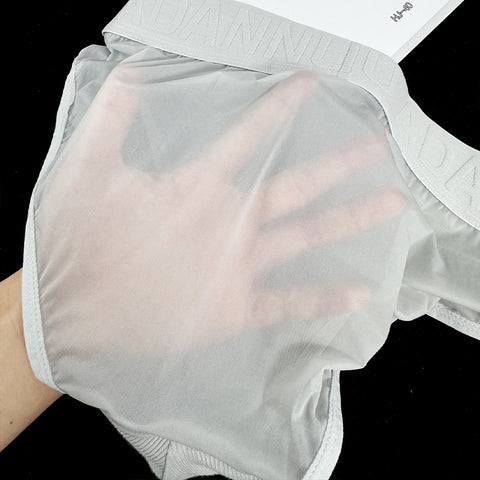 Breathable Low-Rise Men's Underwear - Soft Stretch Semi-Transparent Briefs for Gym & Daily Wear - Comfortable Lightweight Boxer for Active Lifestyle