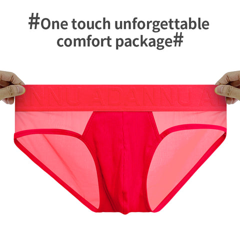 Breathable Low-Rise Men's Underwear - Soft Stretch Semi-Transparent Briefs for Gym & Daily Wear - Comfortable Lightweight Boxer for Active Lifestyle