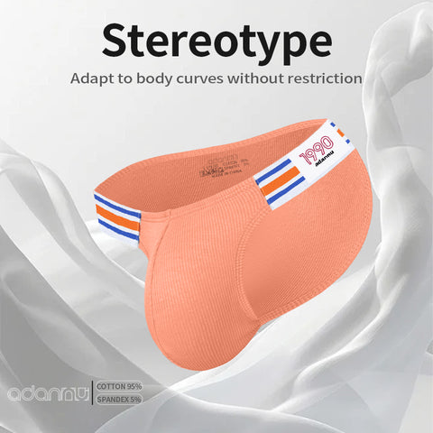 Breathable Cotton Men's Sport Underwear - Low Rise Comfortable Trunks with U-Shaped Pouch, Supportive & Stylish Boxer Briefs for Active Lifestyle