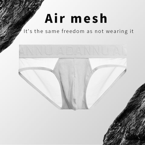 Breathable Low-Rise Men's Underwear - Soft Stretch Semi-Transparent Briefs for Gym & Daily Wear - Comfortable Lightweight Boxer for Active Lifestyle