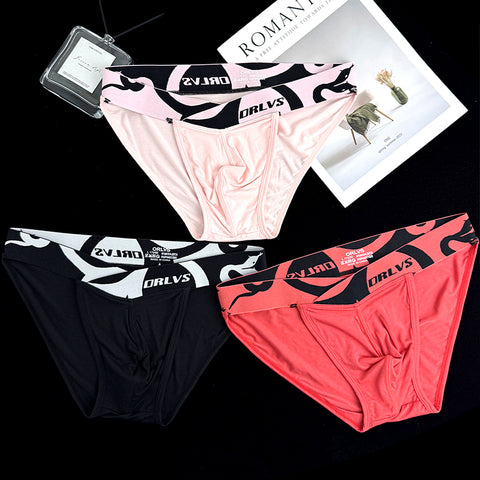 Sexy Men's Modal Fitness Briefs with Support Pouch & High-Cut Legs