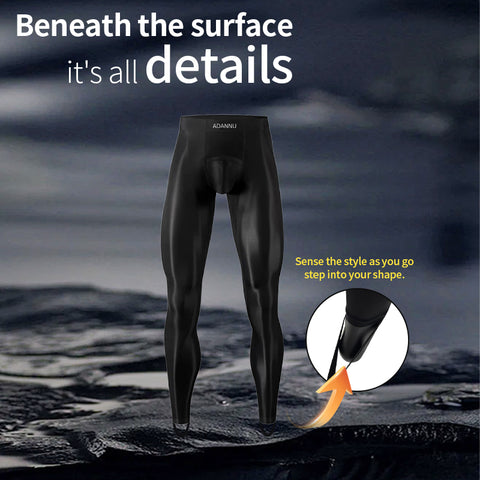 Men's Sheer Mesh 9/8 Length Performance Pants – Ultra-Thin Quick-Dry Stretchable Gym Tights for Running & Activewear Layering