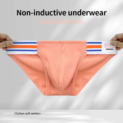 Breathable Cotton Men's Sport Underwear - Low Rise Comfortable Trunks with U-Shaped Pouch, Supportive & Stylish Boxer Briefs for Active Lifestyle