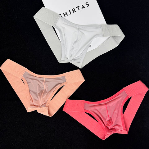 Ultra-Thin Sheer Waistband Men's G-String Thong - No Waist Design, Rearless & Lift Effect, Comfortable T-Back Underwear for Sensual Fit