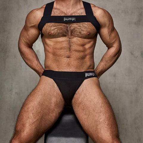 Men's Fitness Nylon Chest Strap – Gym Muscle Enhancer & Bodybuilding Belt for Pecs Definition