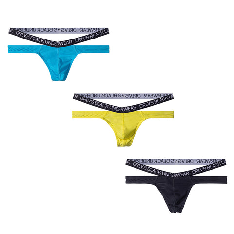 Sexy Men's Cotton Thong with U-Pouch - Low Rise & Enhances
