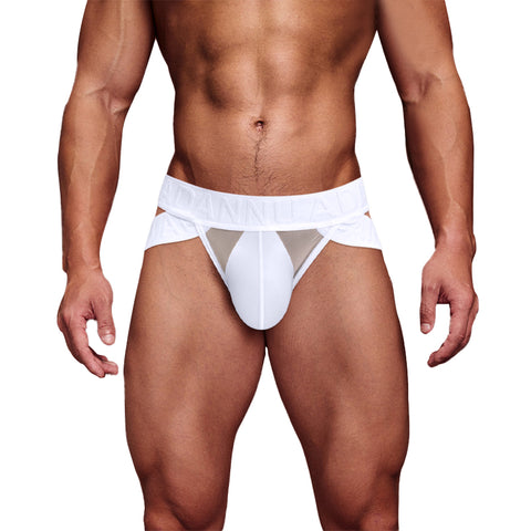 Breathable Mesh Men's Low-Rise Briefs – Transparent Sheer Underwear with Supportive Pouch, Quick-Dry Comfort for Daily Wear