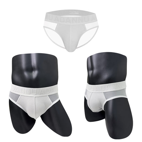 Breathable Low-Rise Men's Underwear - Soft Stretch Semi-Transparent Briefs for Gym & Daily Wear - Comfortable Lightweight Boxer for Active Lifestyle