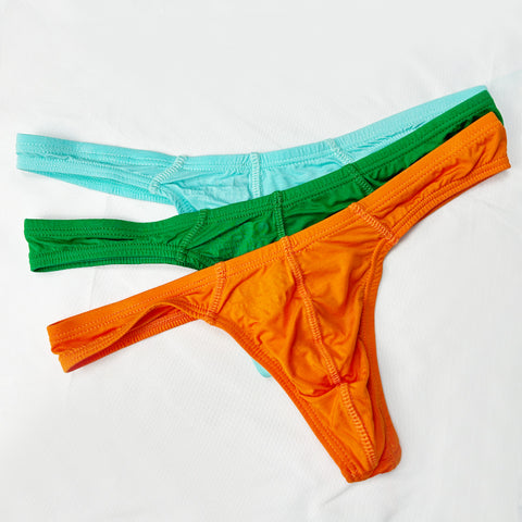Men's Modal Thong Underwear - Sexy Backless Bikini Briefs with Lifting Design