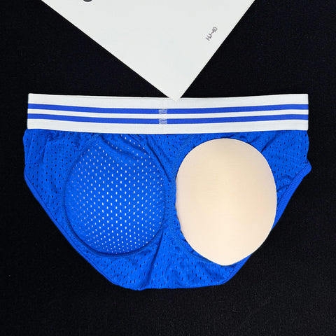 Men's Butt Lifting Mesh Briefs - Removable Push-Up Pads