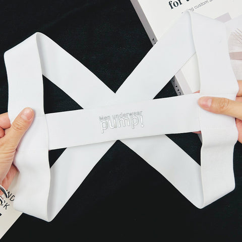 Men's Fitness Nylon Chest Strap – Gym Muscle Enhancer & Bodybuilding Belt for Pecs Definition