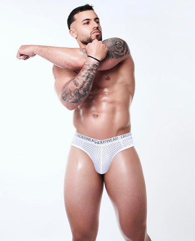 Men’s Ice Silk Mesh Boxer Briefs – Sexy U-Pouch, V-Waist, Quick-Dry & Breathable Underwear