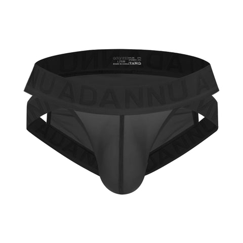 Breathable Mesh Men's Low-Rise Briefs – Transparent Sheer Underwear with Supportive Pouch, Quick-Dry Comfort for Daily Wear