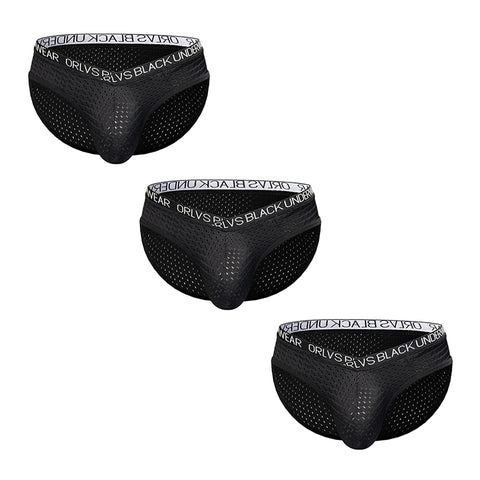 Men’s Ice Silk Mesh Boxer Briefs – Sexy U-Pouch, V-Waist, Quick-Dry & Breathable Underwear