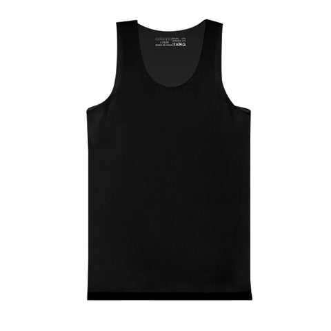 Men's Silky Sleeveless Undershirt - Breathable Stretch Seamless Summer Base Layer