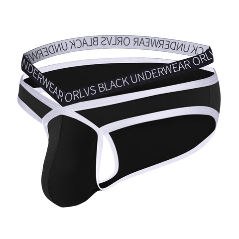 Men's Double Waistband V-Front Modal Underwear with Support Pouch