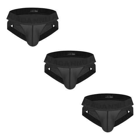 Breathable Mesh Men's Low-Rise Briefs – Transparent Sheer Underwear with Supportive Pouch, Quick-Dry Comfort for Daily Wear