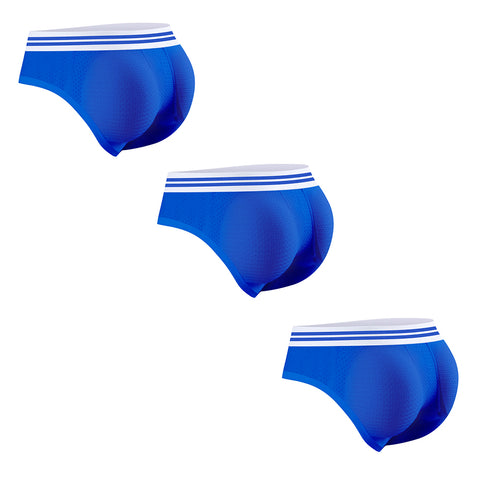 Men's Butt Lifting Mesh Briefs - Removable Push-Up Pads