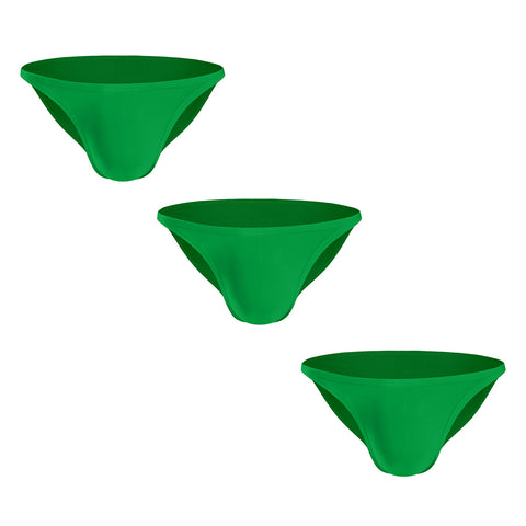 Men's Low-Rise Bikini Briefs with U-Pouch - Sexy Semi-Butt Cotton Underwear