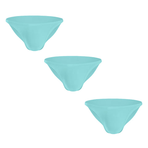 Men's Low-Rise Bikini Briefs with U-Pouch - Sexy Semi-Butt Cotton Underwear