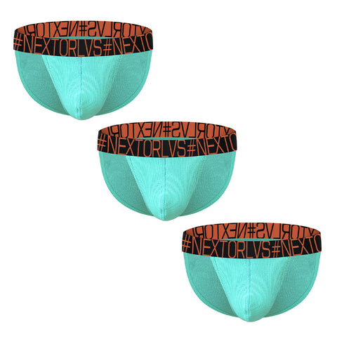 Men's High-Cut Cotton Low-Rise Support Pouch Briefs - Sexy Athletic Underwear