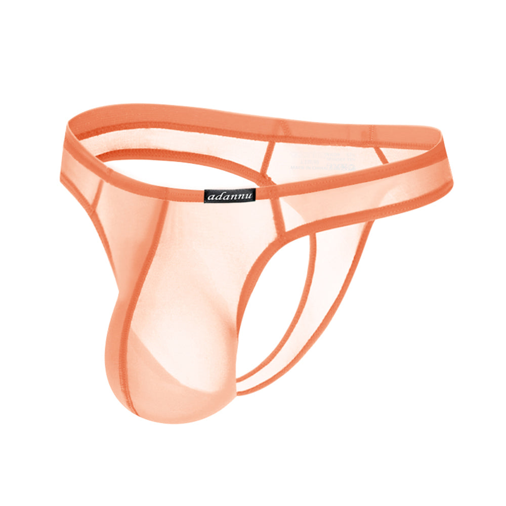 Breathable Sheer Men's Thong Underwear - Low-Rise Comfortable T-Back Panties for Gym, Workout & Active Lifestyle - Soft Stretchable Microfiber Underwear for Men