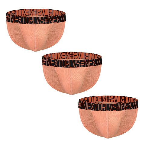 Men's High-Cut Cotton Low-Rise Support Pouch Briefs - Sexy Athletic Underwear