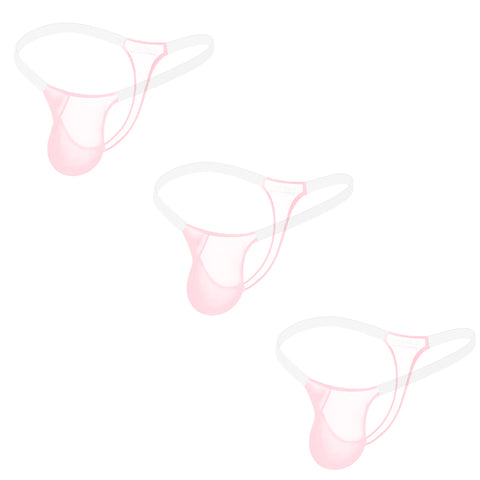 Men's Sheer Micro T-Back Thong Underwear – Low-Rise Gym & Swim Briefs with U-Pouch Design, No Need to Remove for Workouts, Enhances Curves