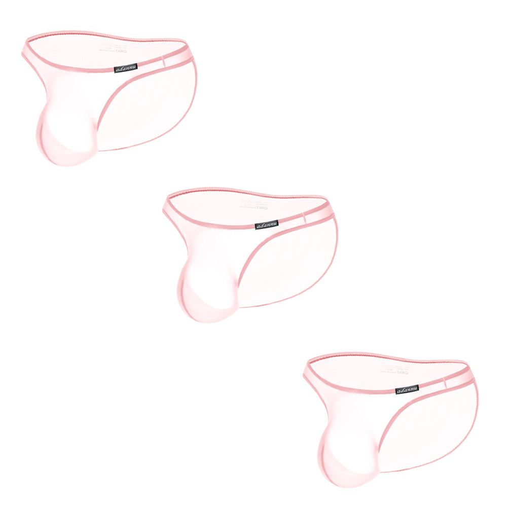 Breathable Low-Rise Men's Bikini Underwear – Sheer Stretchy Triangle Briefs for Sports & Comfort – Slim-Fit See-Through Panties with Lifting Support