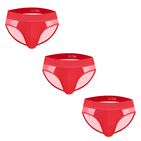 Breathable Low-Rise Men's Underwear - Soft Stretch Semi-Transparent Briefs for Gym & Daily Wear - Comfortable Lightweight Boxer for Active Lifestyle