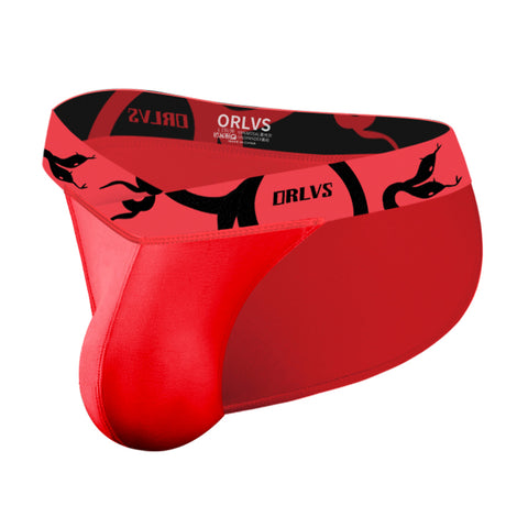 Sexy Men's Modal Fitness Briefs with Support Pouch & High-Cut Legs