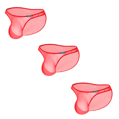 Breathable Low-Rise Men's Bikini Underwear – Sheer Stretchy Triangle Briefs for Sports & Comfort – Slim-Fit See-Through Panties with Lifting Support