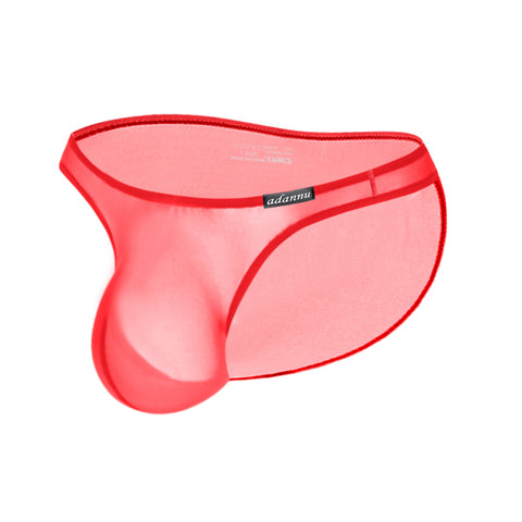 Breathable Low-Rise Men's Bikini Underwear – Sheer Stretchy Triangle Briefs for Sports & Comfort – Slim-Fit See-Through Panties with Lifting Support