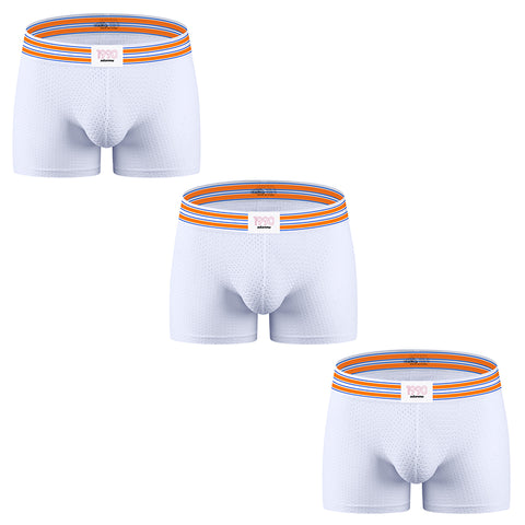 Men's Butt Lifting Padded Underwear with Removable Hip Pads - Breathable Mesh & Enhancer Boxer Shorts