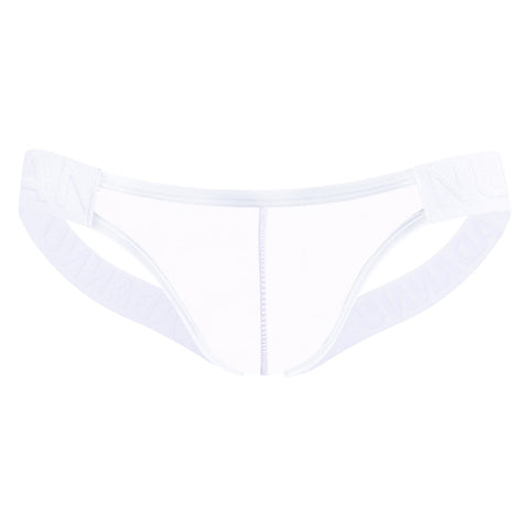 Breathable Sheer See-Through Men's Thong Underwear - Low-Rise Comfortable G-String with Embossed Oriental Pattern, No Need to Remove for Convenience