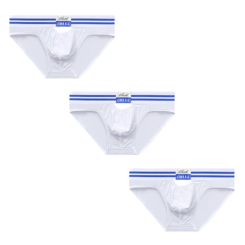 Men's Hollow-Out U-Pouch Briefs - Low-Rise & Breathable in Soft Modal & Ice Silk Fabric