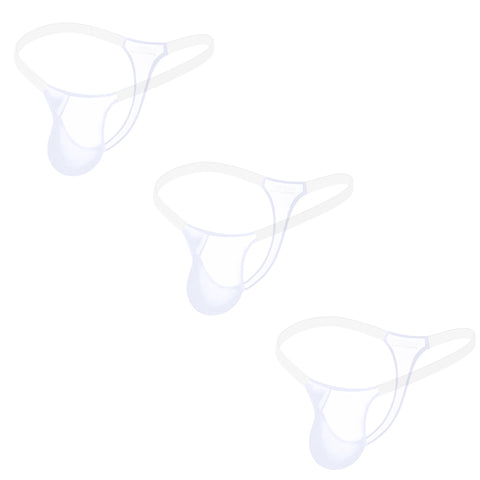 Men's Sheer Micro T-Back Thong Underwear – Low-Rise Gym & Swim Briefs with U-Pouch Design, No Need to Remove for Workouts, Enhances Curves