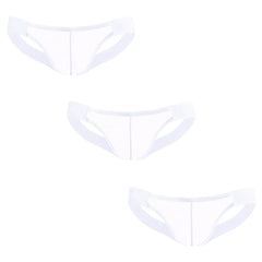 Breathable Sheer See-Through Men's Thong Underwear - Low-Rise Comfortable G-String with Embossed Oriental Pattern, No Need to Remove for Convenience