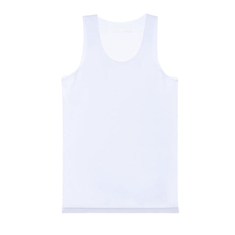 Men's Silky Sleeveless Undershirt - Breathable Stretch Seamless Summer Base Layer
