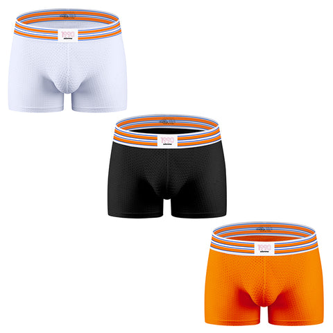 Men's Butt Lifting Padded Underwear with Removable Hip Pads - Breathable Mesh & Enhancer Boxer Shorts