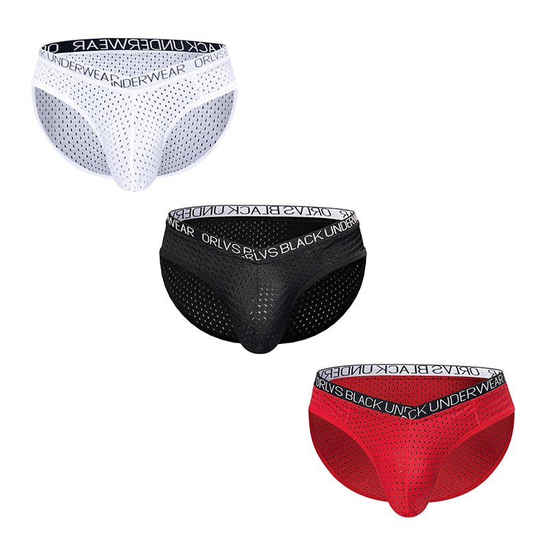 Men’s Ice Silk Mesh Boxer Briefs – Sexy U-Pouch, V-Waist, Quick-Dry & Breathable Underwear