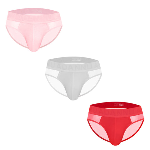 Breathable Low-Rise Men's Underwear - Soft Stretch Semi-Transparent Briefs for Gym & Daily Wear - Comfortable Lightweight Boxer for Active Lifestyle