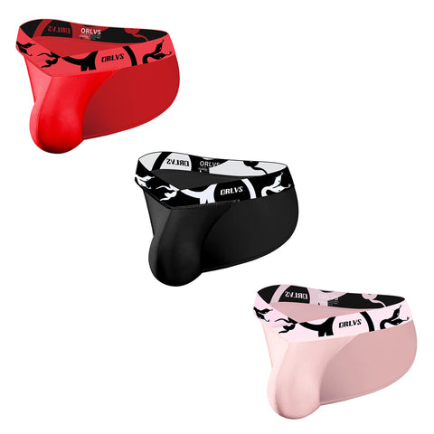 Sexy Men's Modal Fitness Briefs with Support Pouch & High-Cut Legs